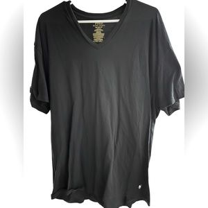 Polo black shirt v-neck. Worn once. In great shape.